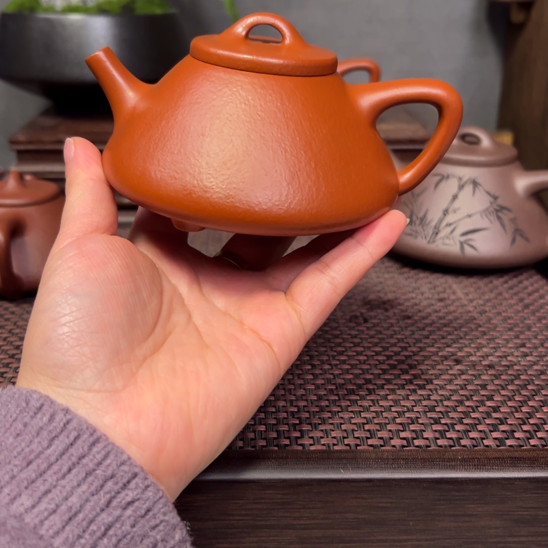 紫砂茶壶全手石瓢