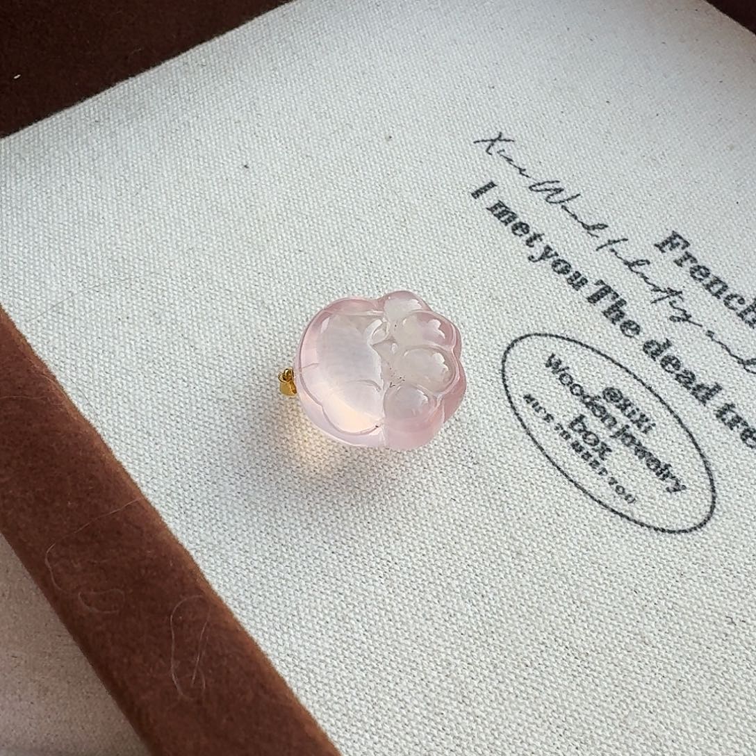 水晶18K金镶嵌颈饰