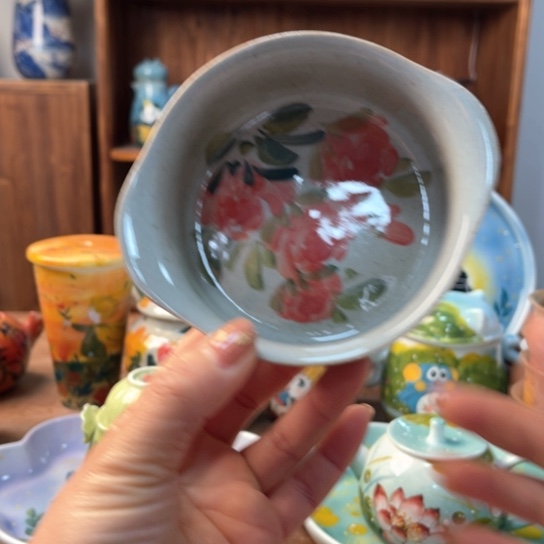 炉景德镇釉下手绘陶瓷 