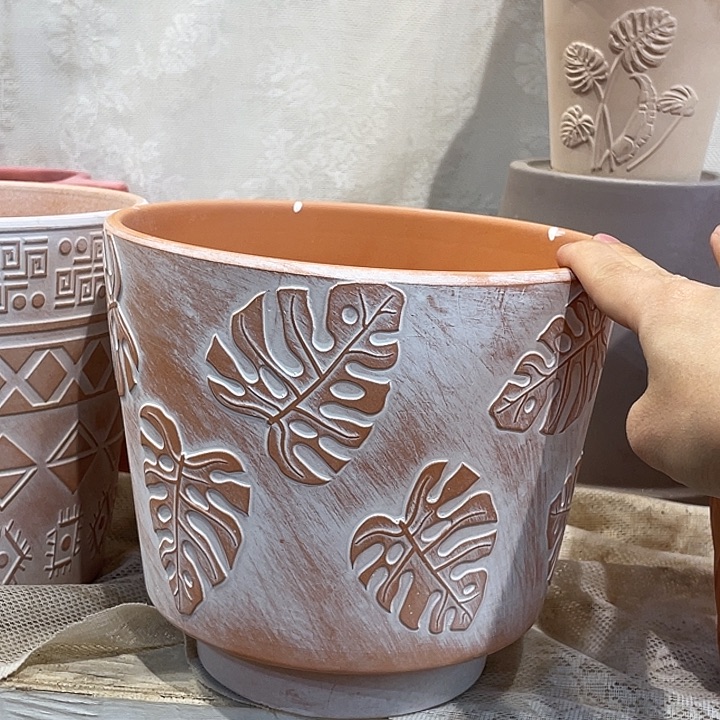 红陶19.5×18一个花盆