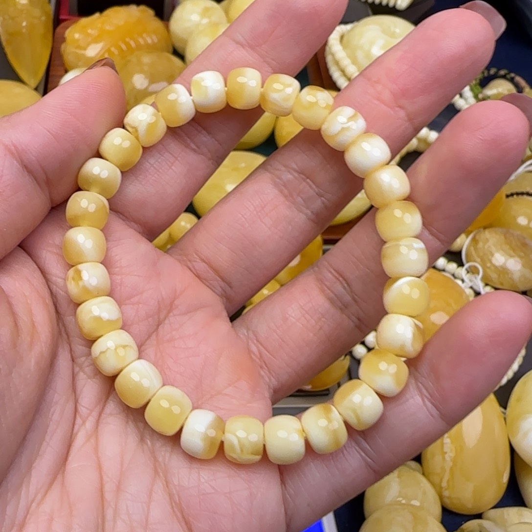 蜜蜡颈饰未镶嵌天然蜜蜡