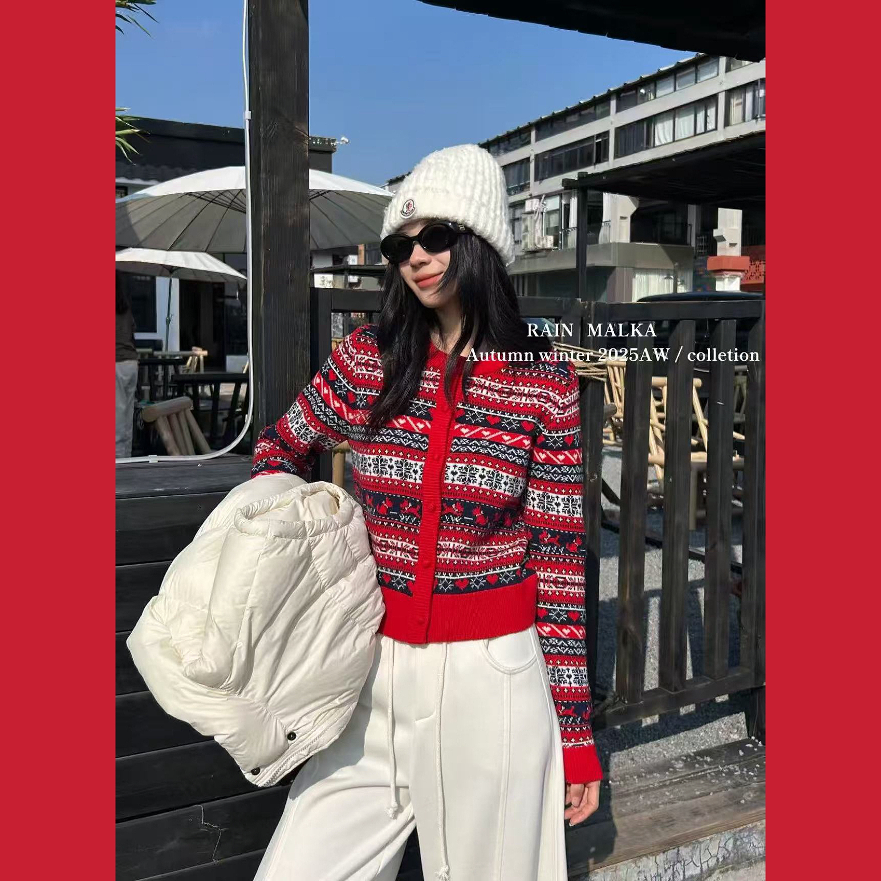 83639费尔岛提花针织开衫