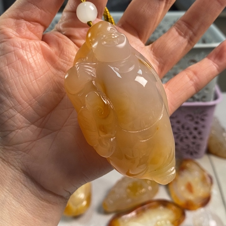 玛瑙/玉髓吊坠(不含链)未镶嵌