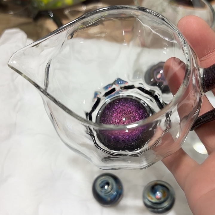 手工艺品玻璃玻璃茶色凌破紫星空