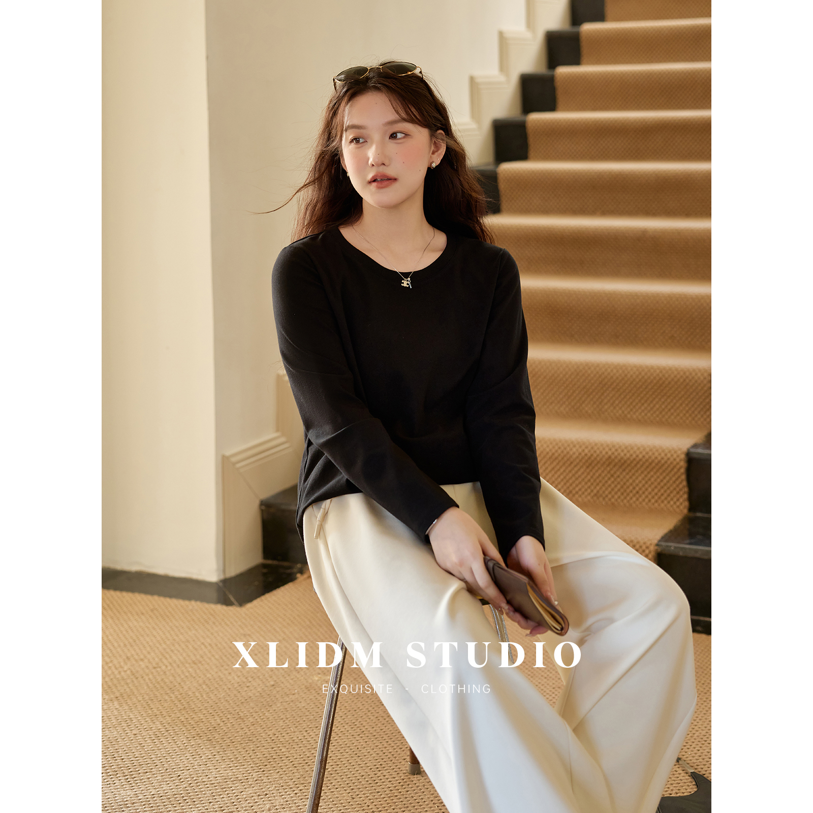 小俪大码 四核黑科技·弹力保暖基础款正肩打底长袖DC3T02750（2）