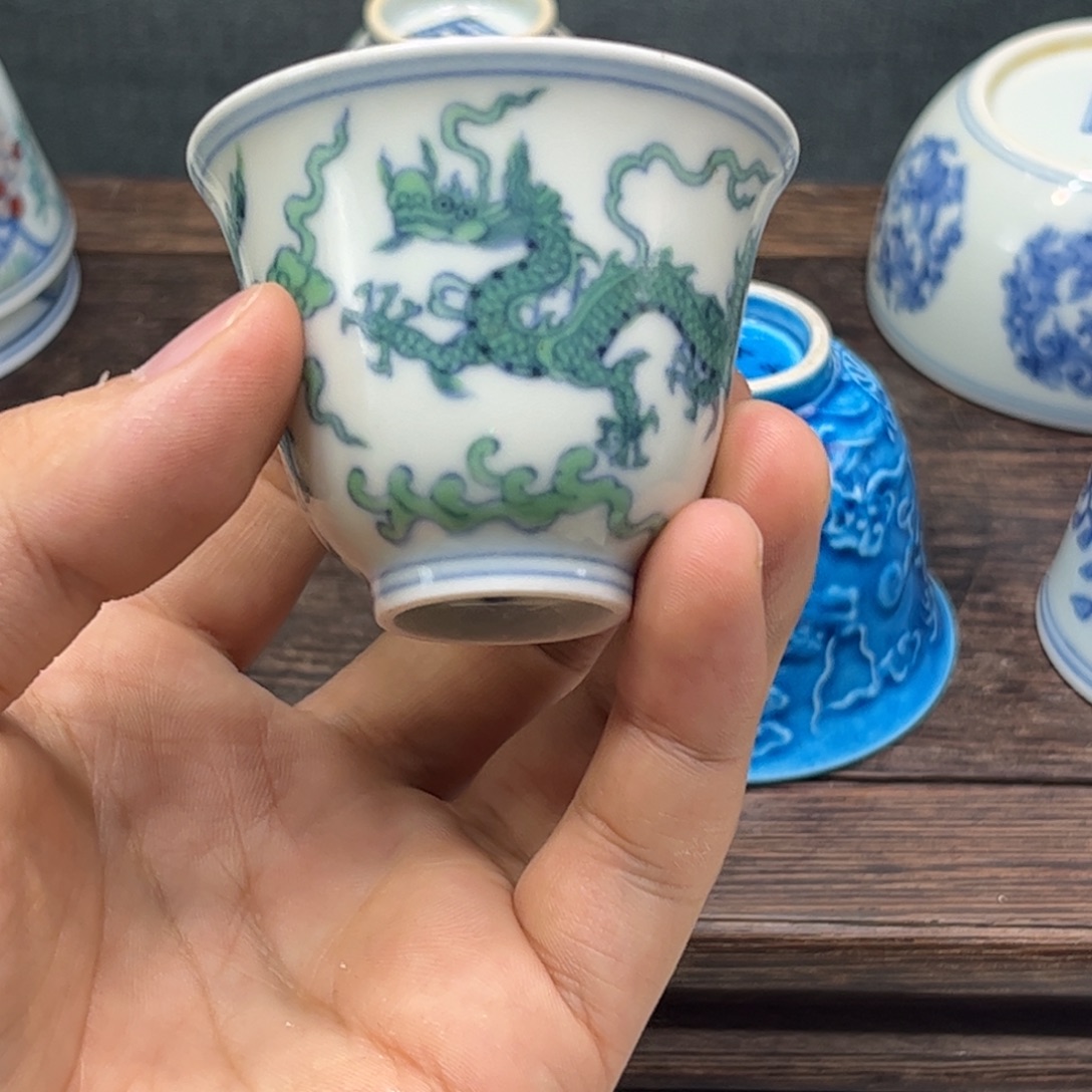 高***柜摆件瓷器工艺品摆件斗彩