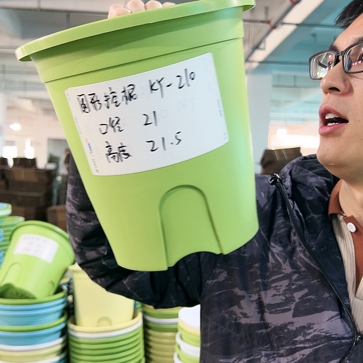 正品圆控口21高21果绿无托8只