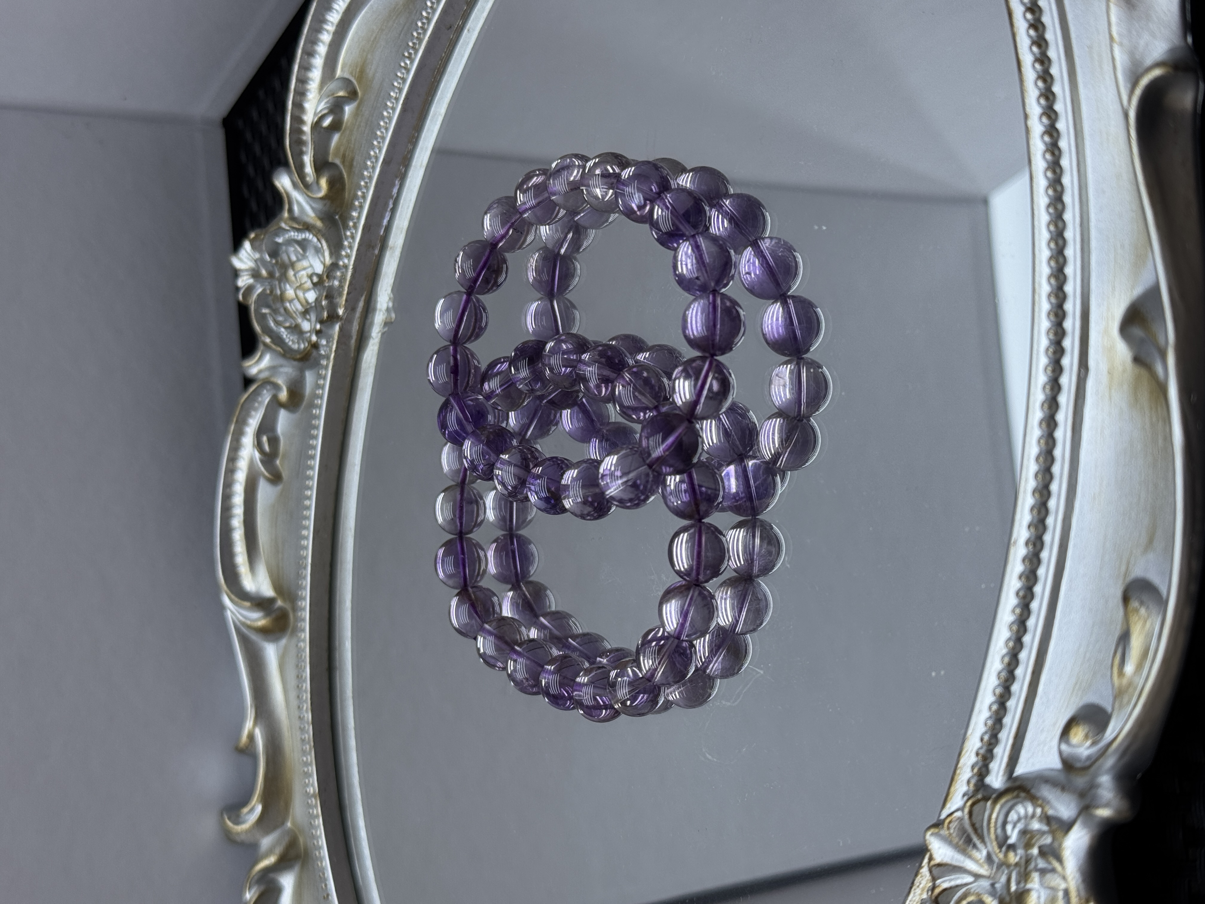 【然之傲】G007          10mm玻利维亚紫水晶手串（多样性发其一）