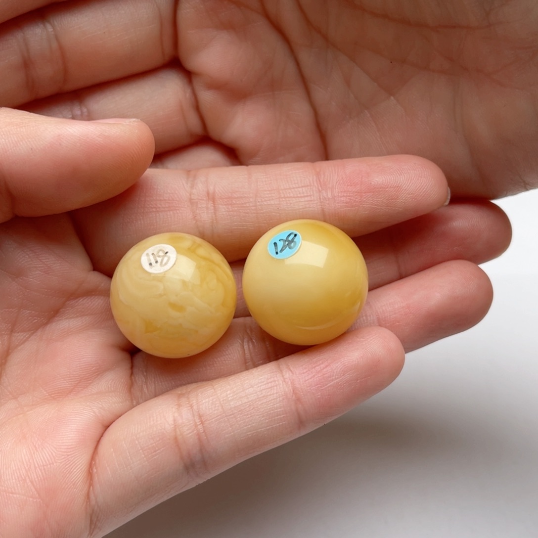 蜜蜡裸石未镶嵌豆*牛蜜蜡圆珠梦