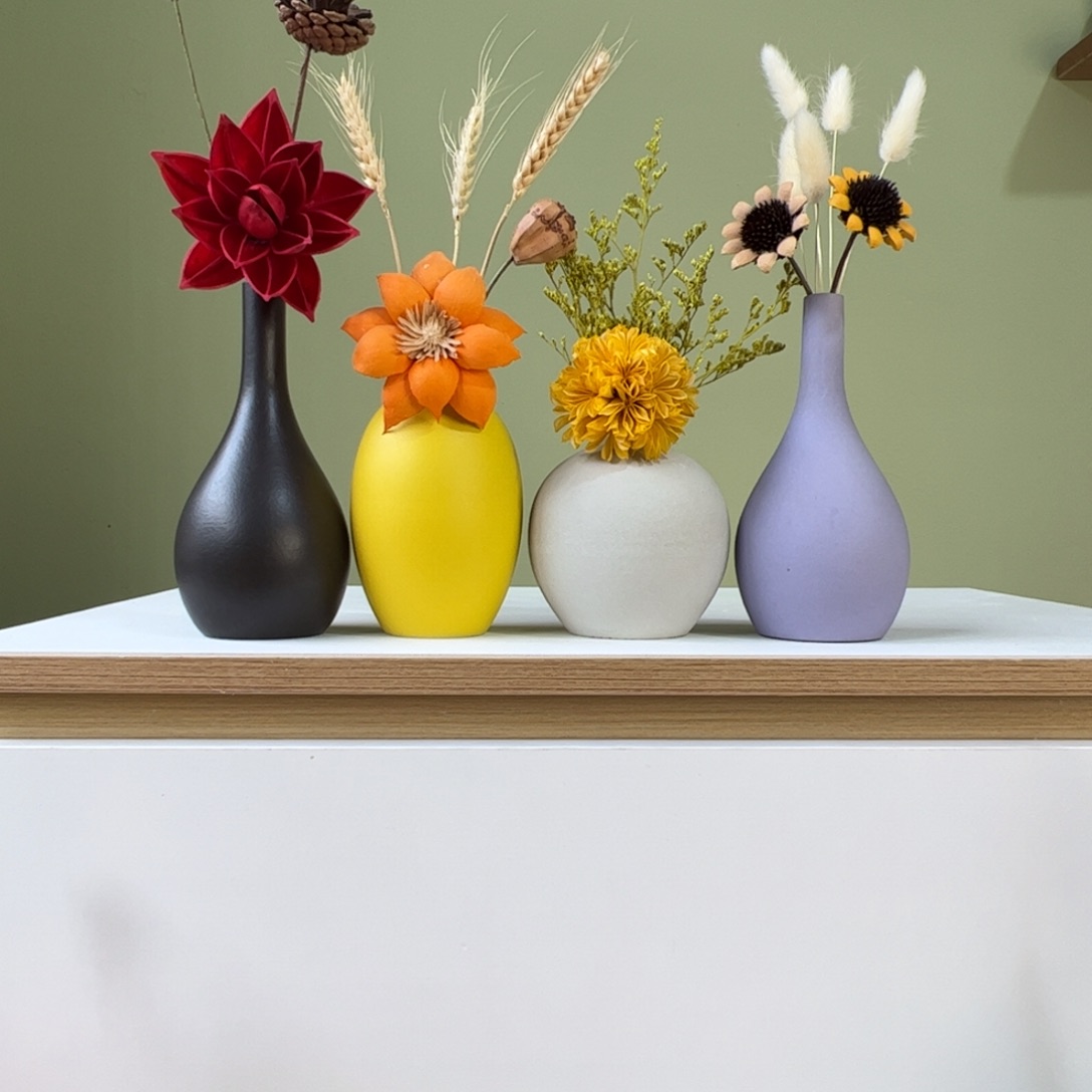 陶瓷花瓶陶瓷花瓶带花高度20-30厘米左右