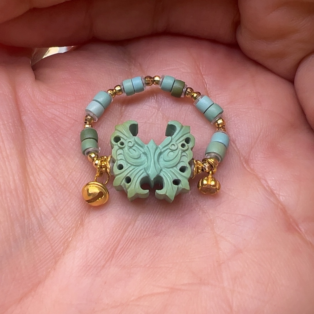 绿松石18K金镶嵌配件戒指戒指