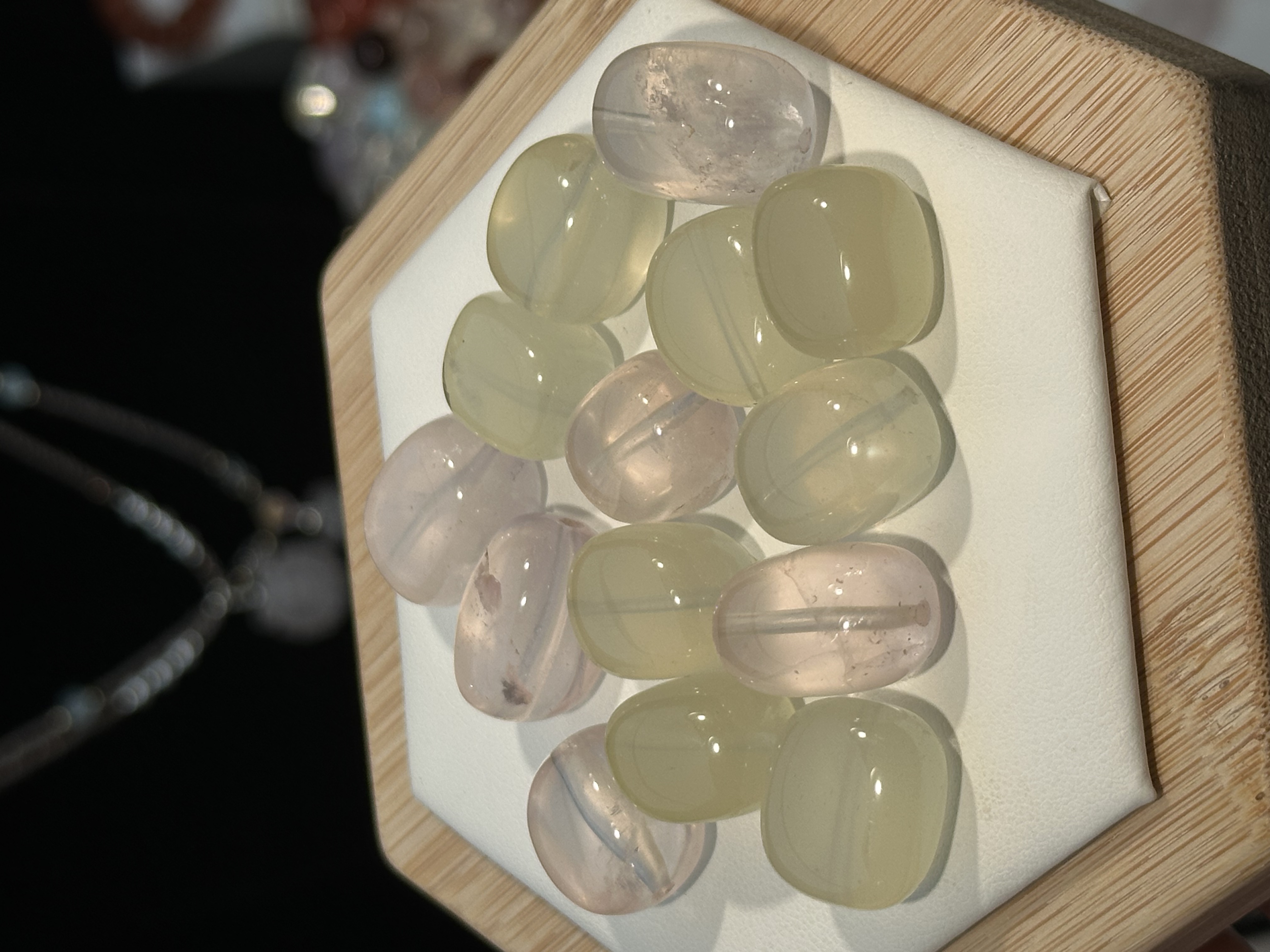 天然水晶 粉水晶黄水晶小糖豆diy配件隔珠 多样性发一