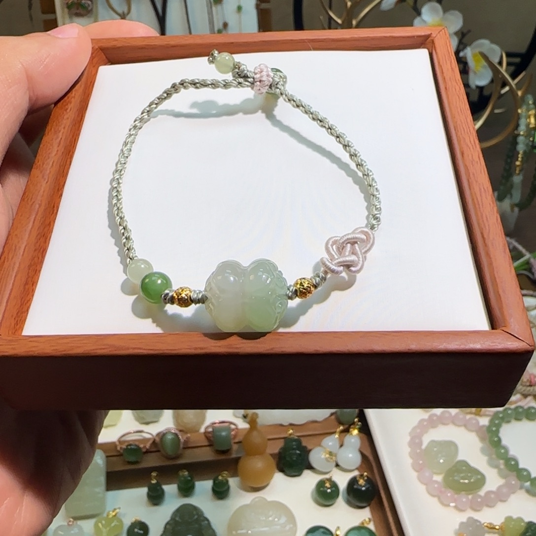 和田玉未镶嵌手链