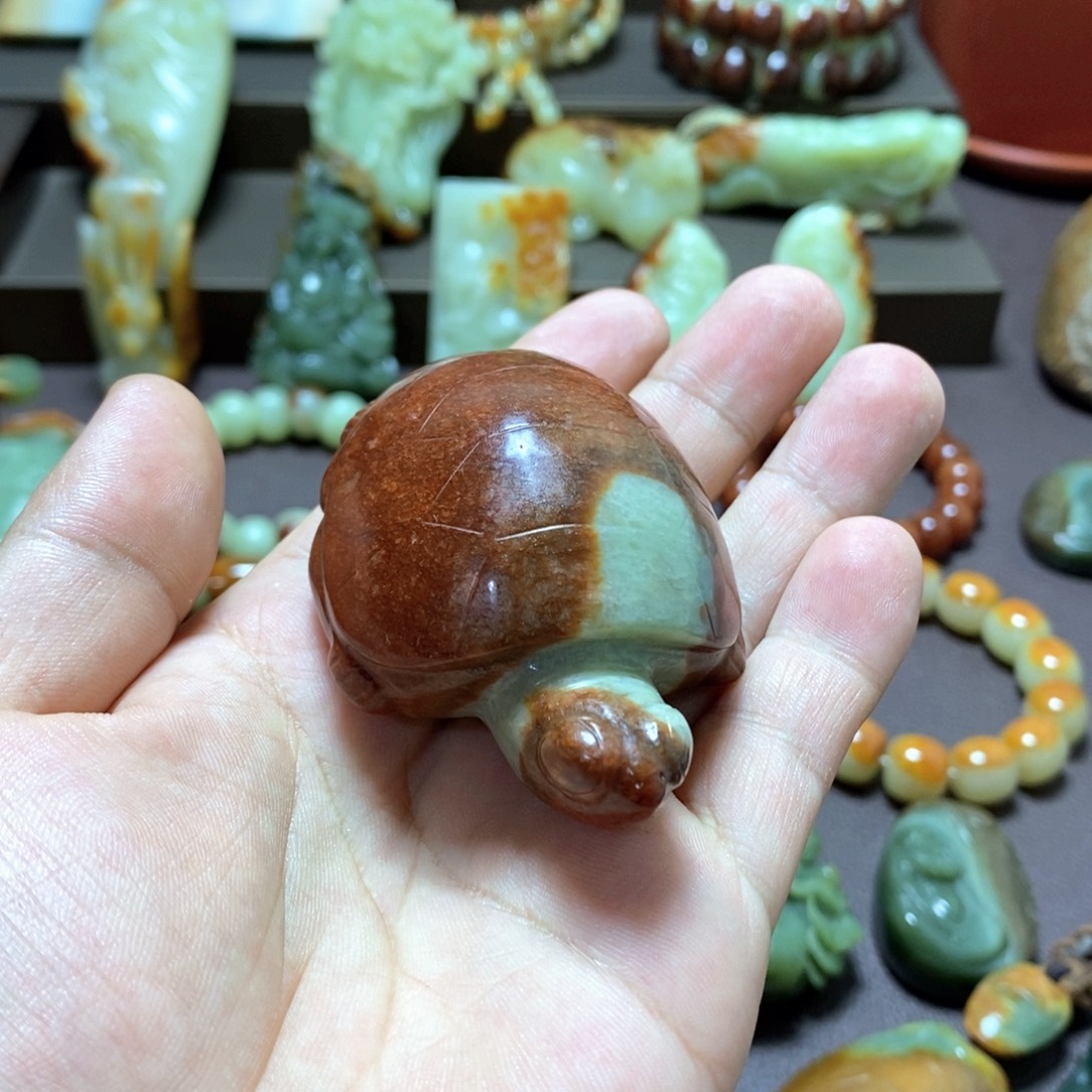 未镶嵌透闪石质玉把件