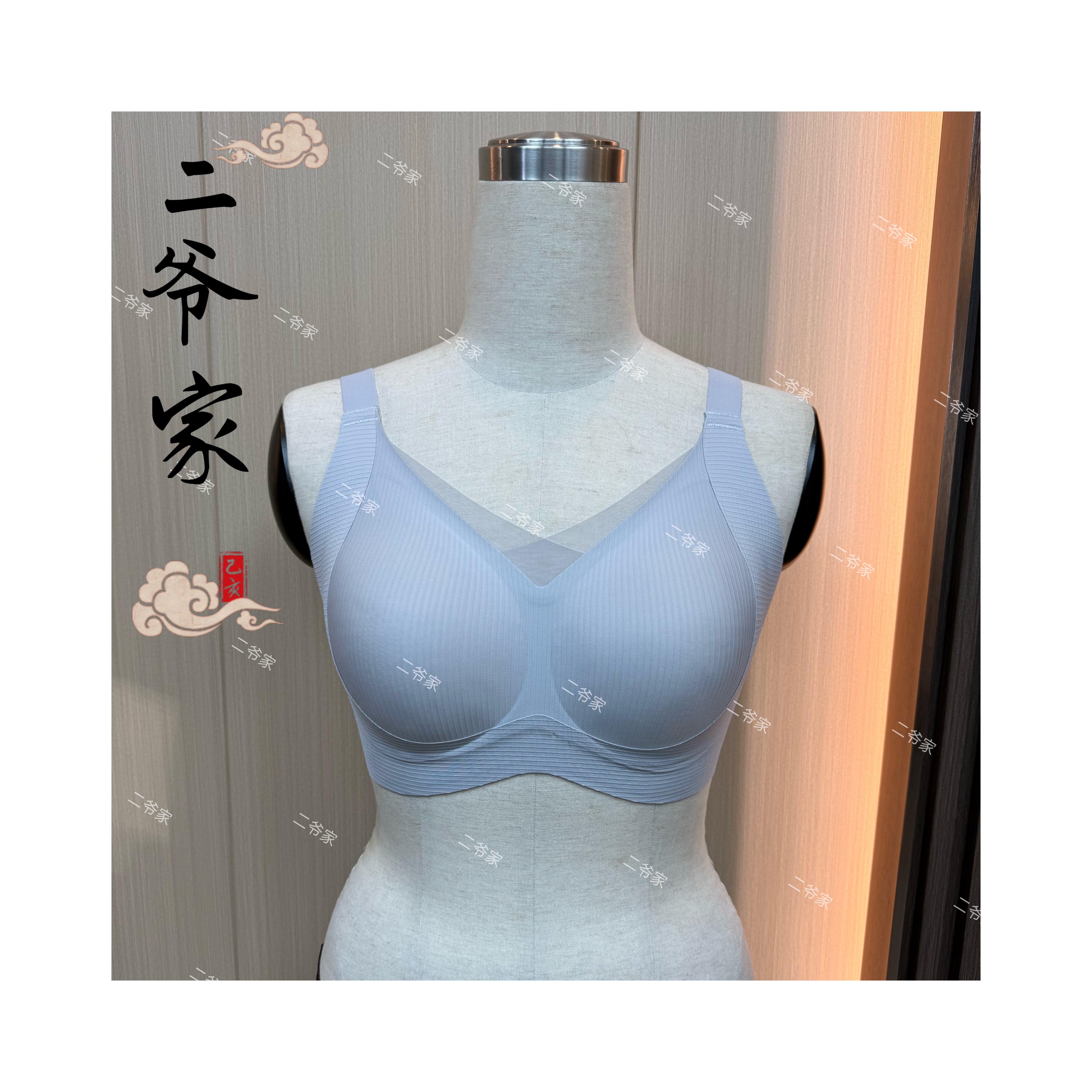 S88021271竖条纹网纱内衣