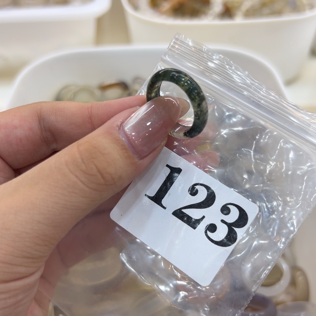 玛瑙/玉髓戒指合金123港14