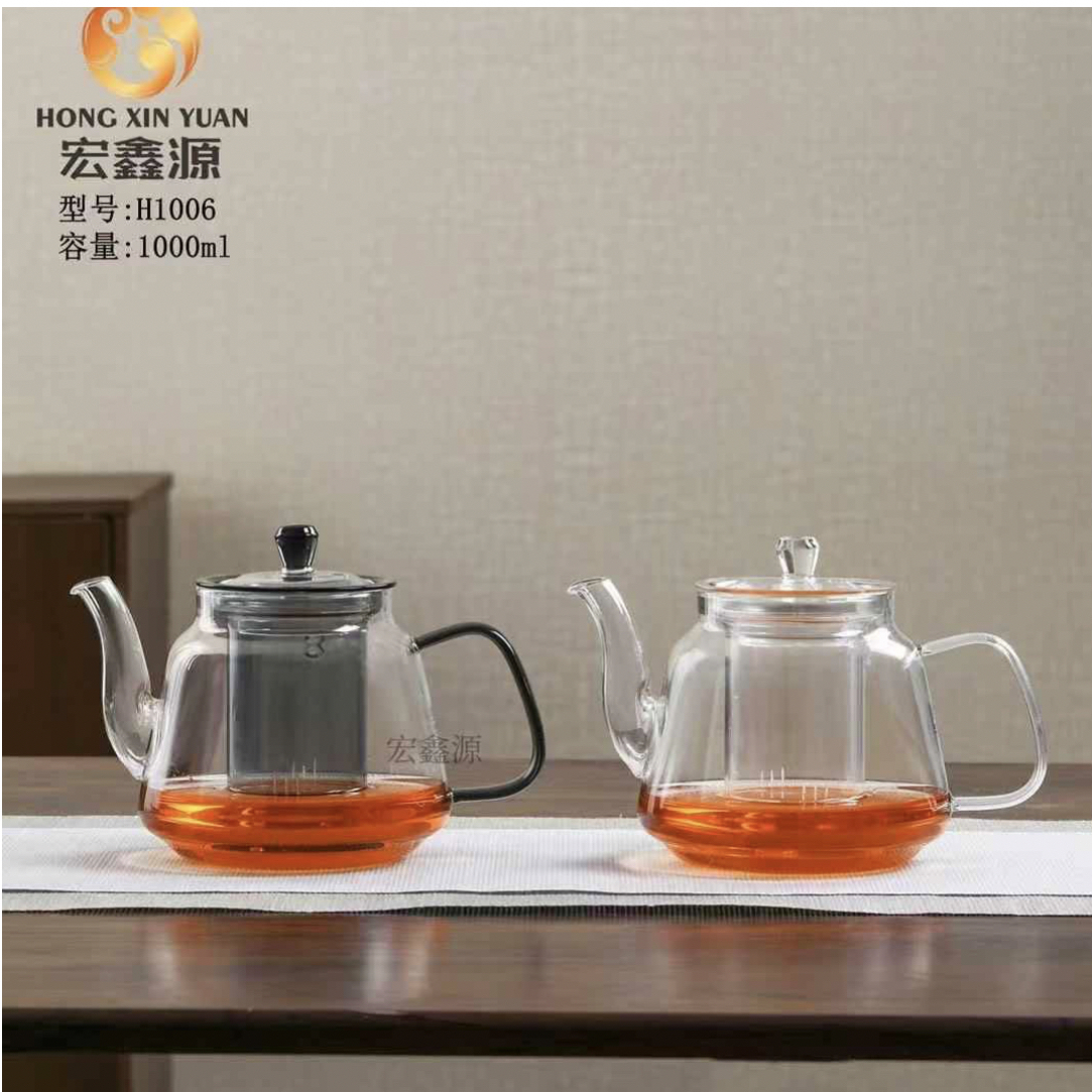 宏鑫源手工高档透明过滤H1006加厚分茶家用简约茶道防烫大号