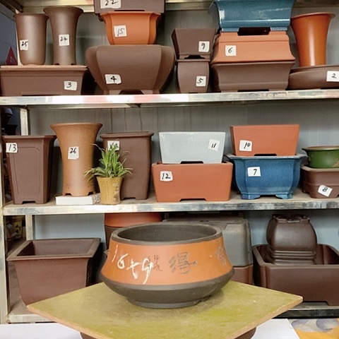 红陶宜兴紫砂花盆