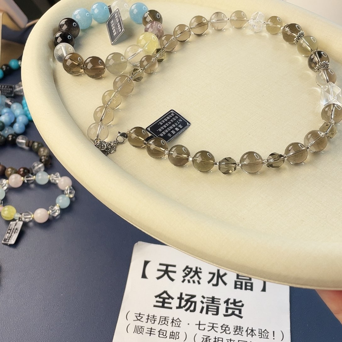 水晶手链银S925镶嵌