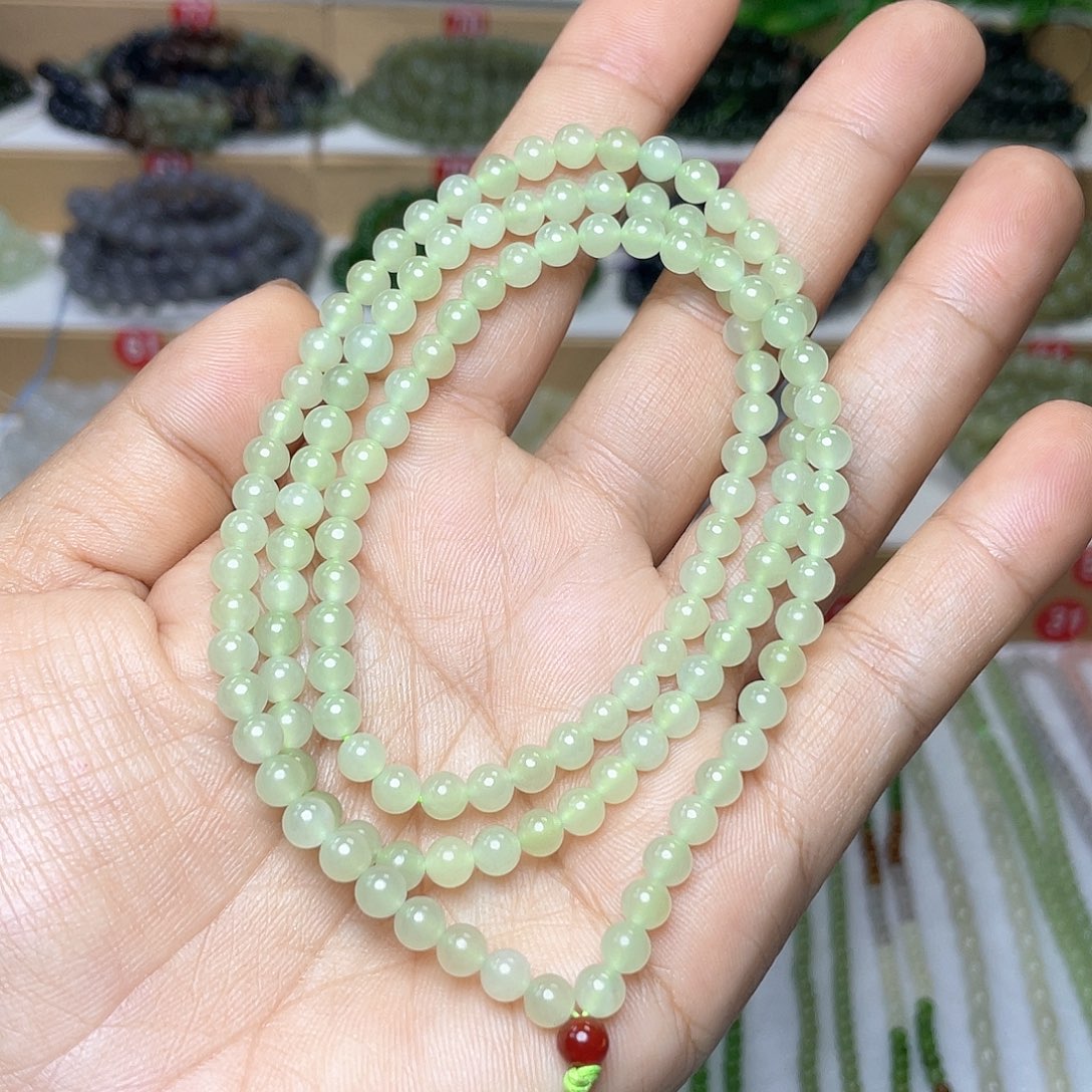 和田玉颈饰未镶嵌5mm