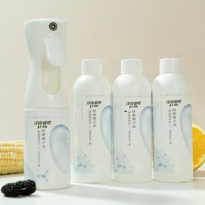 【到期26-4-23】江中安可硅素离子水(果蔬清洗水)200ml*8+1喷头