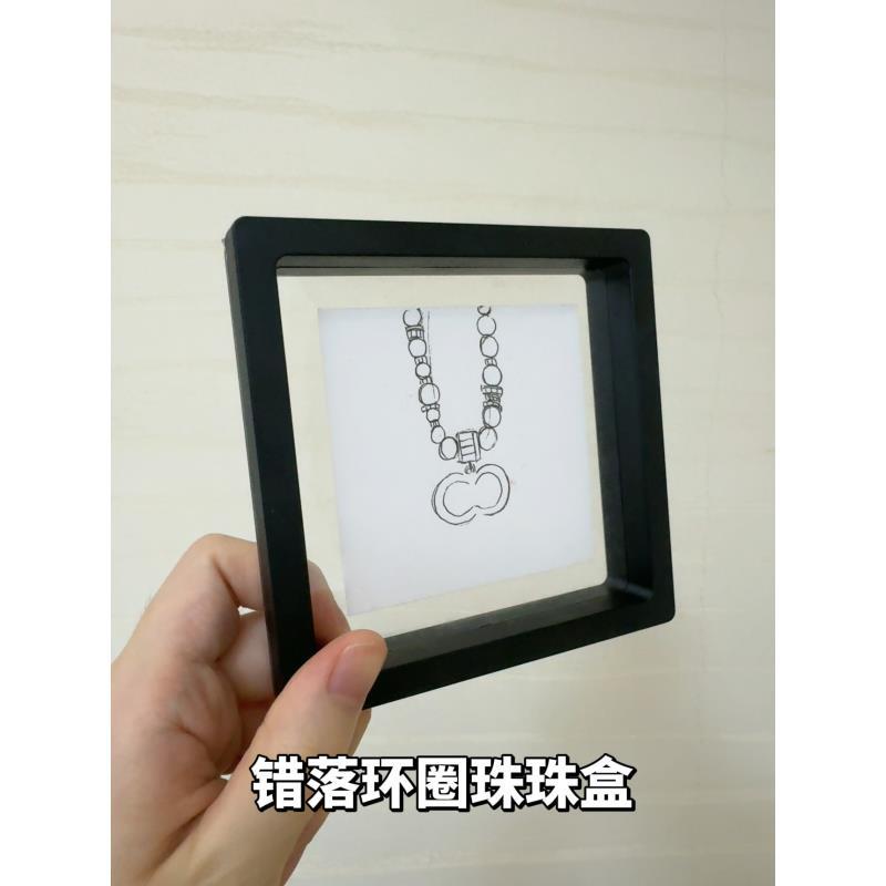 铜合金项链 【珠珠错落环圈项链C191】小香风轻奢百搭高版本项链