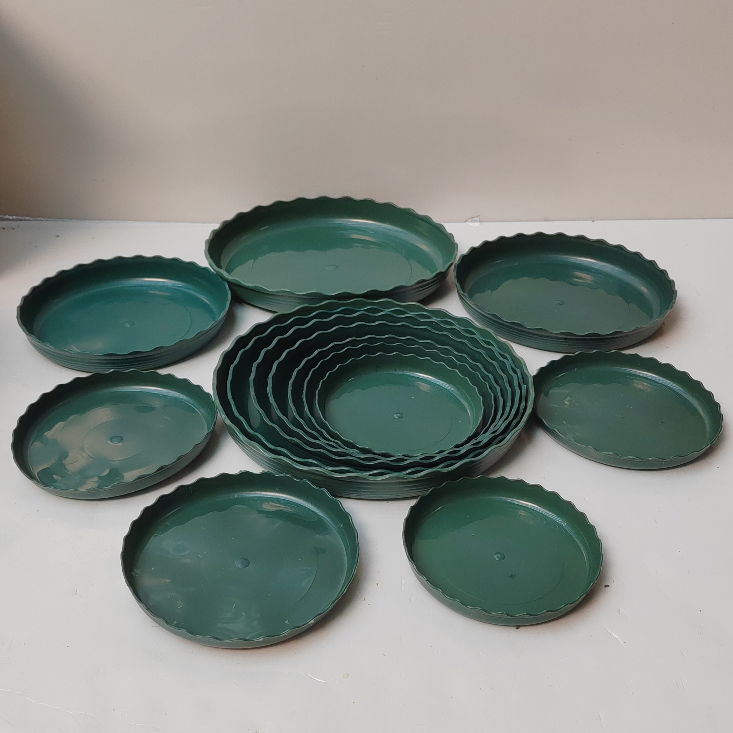 加厚塑料花盆托盘圆形接水盘多肉花盆垫底家用花盆底座