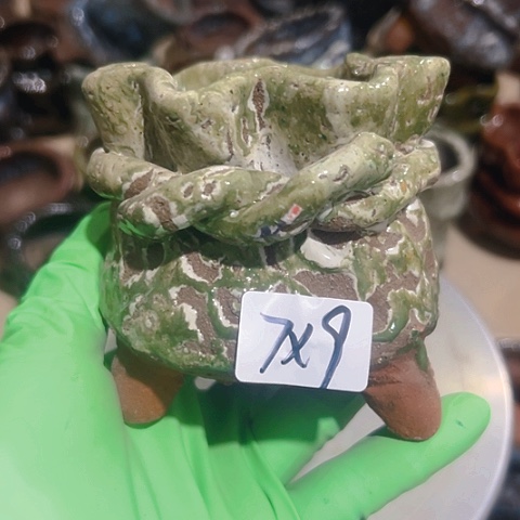 红陶粗陶花盆手工