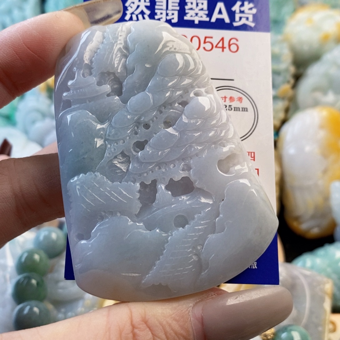 翡翠未镶嵌吊坠(不含链)