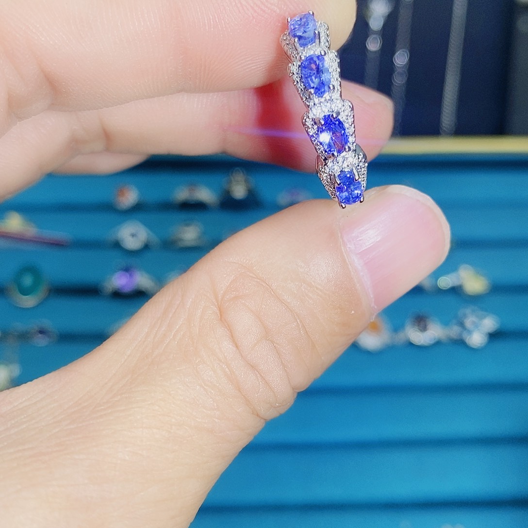 紫晶珠宝半成品银S925镶嵌