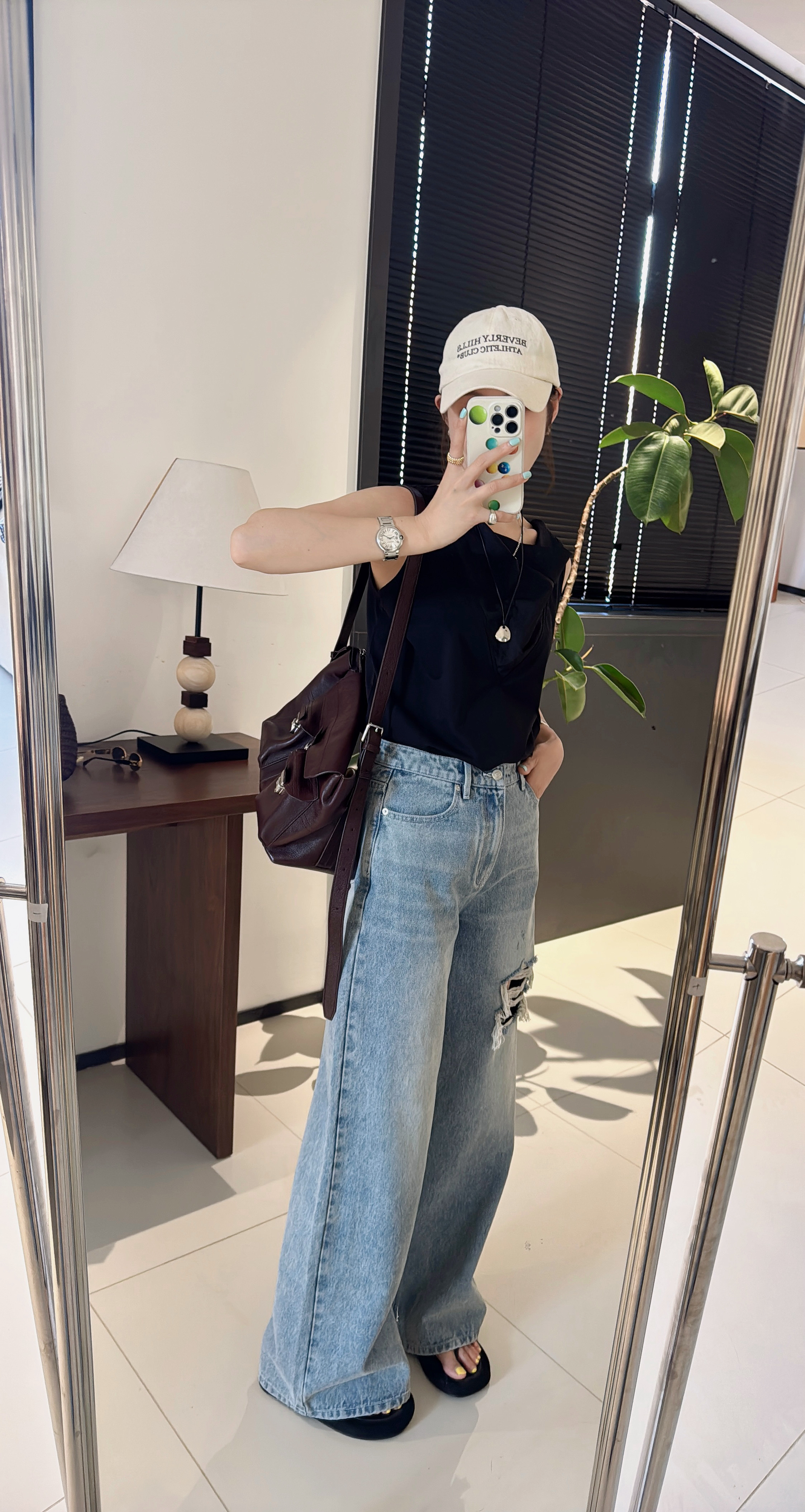 【丽姐女装】美式女生｜真的好穿显瘦！ 酷飒干练松弛自信牛仔裤K0370