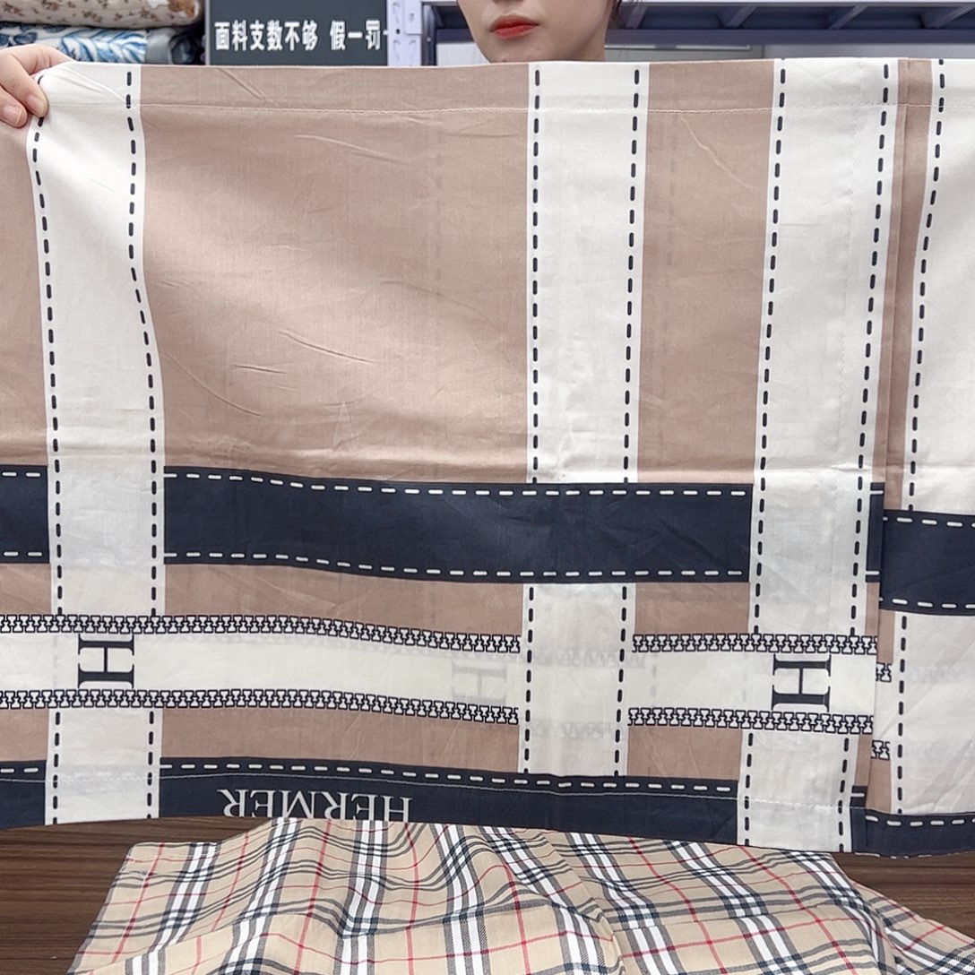 童***室棉棉棉枕套牛仔一对