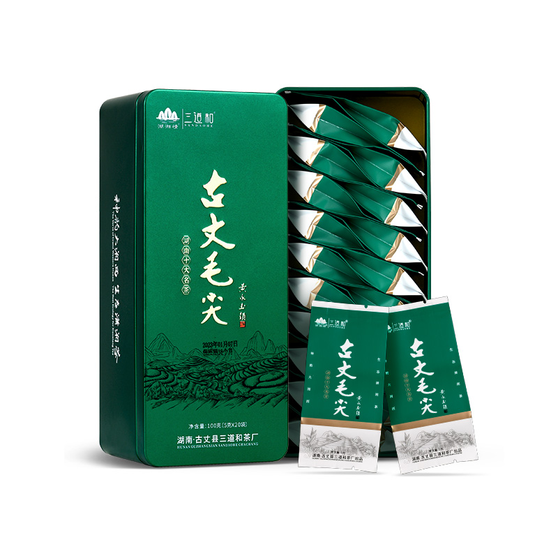 【临期福利品】湖湘情古丈毛尖100克礼盒装5g*20小袋独立包装