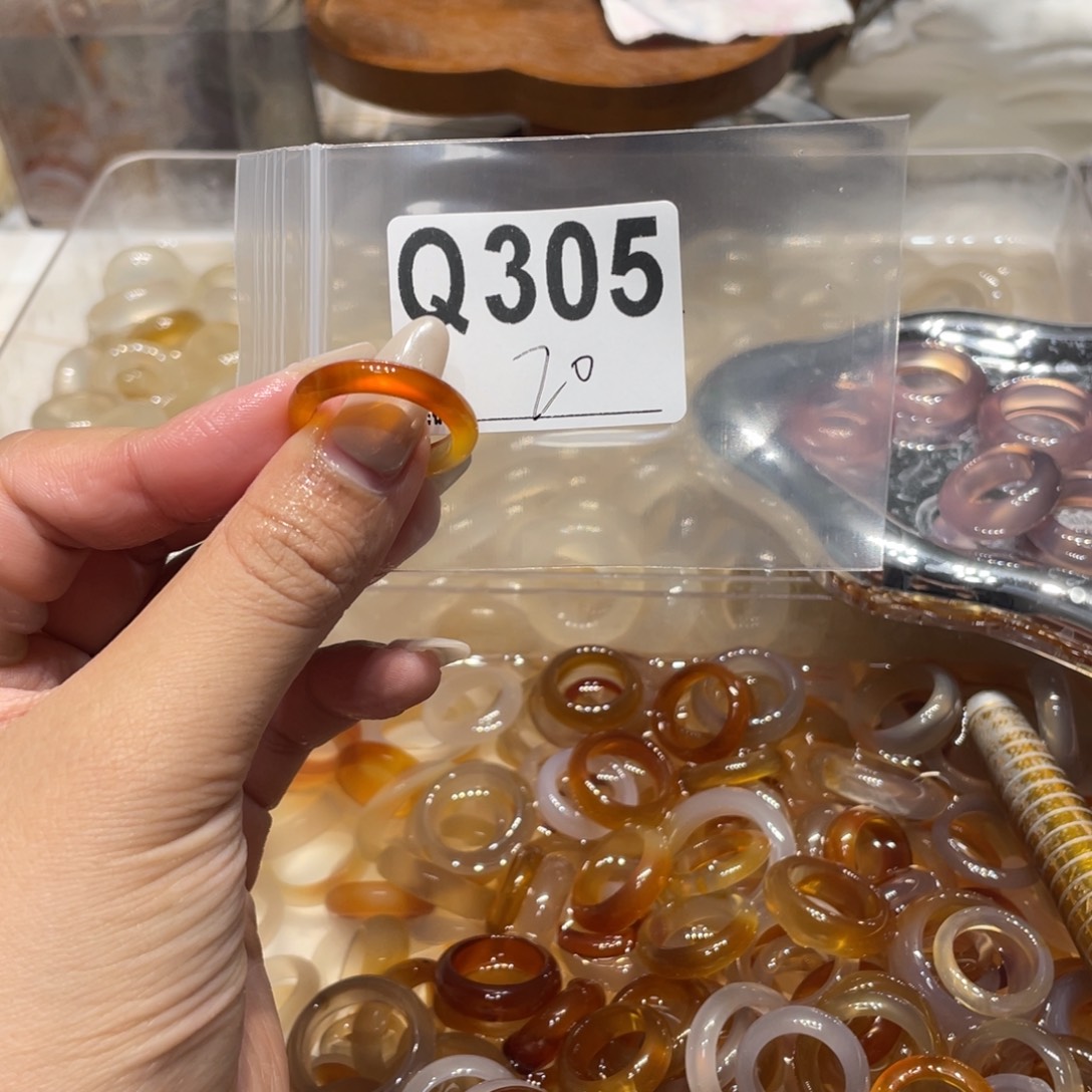 玛瑙/玉髓未镶嵌戒指305