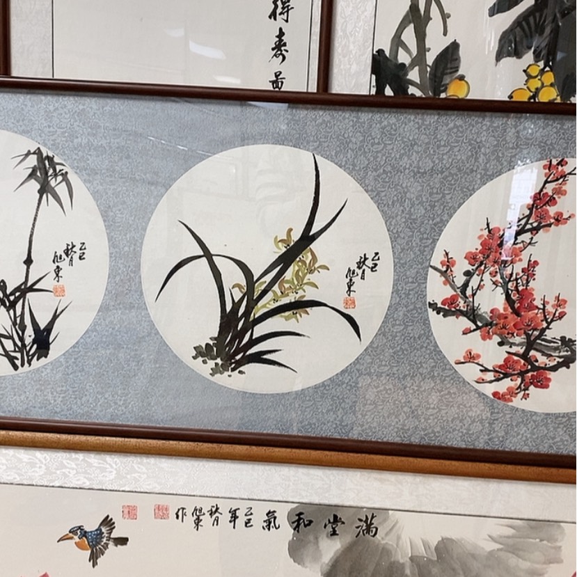 【闪购商品】国画手绘国画带框160.60
