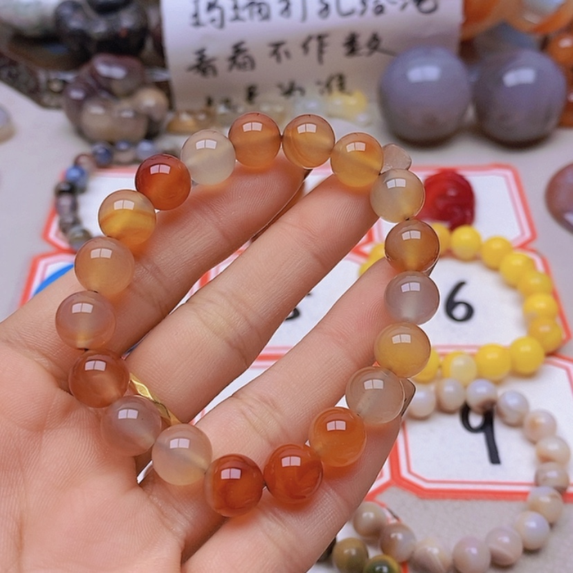 【闪购商品】未镶嵌玛瑙/玉髓珠宝半成品人*