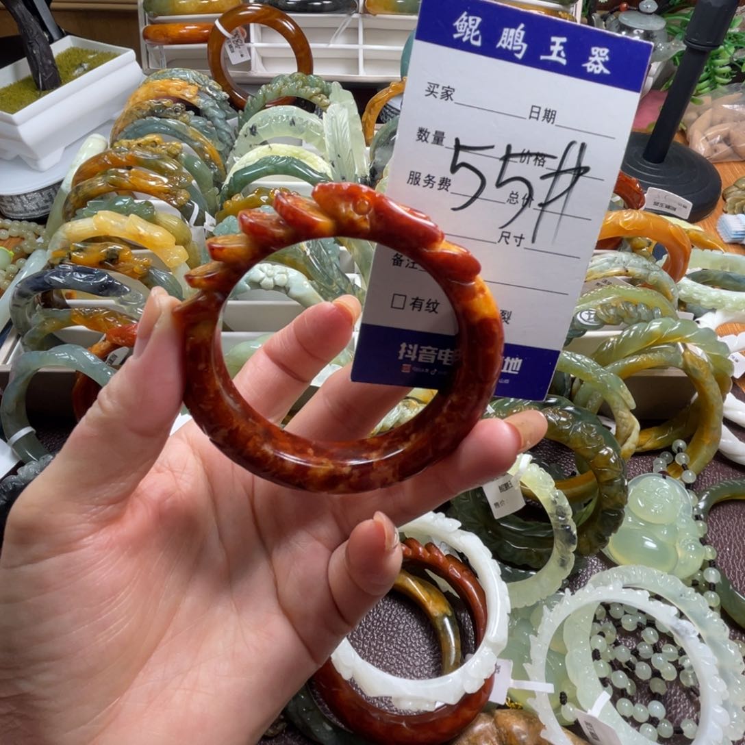 未镶嵌蛇纹石玉手镯