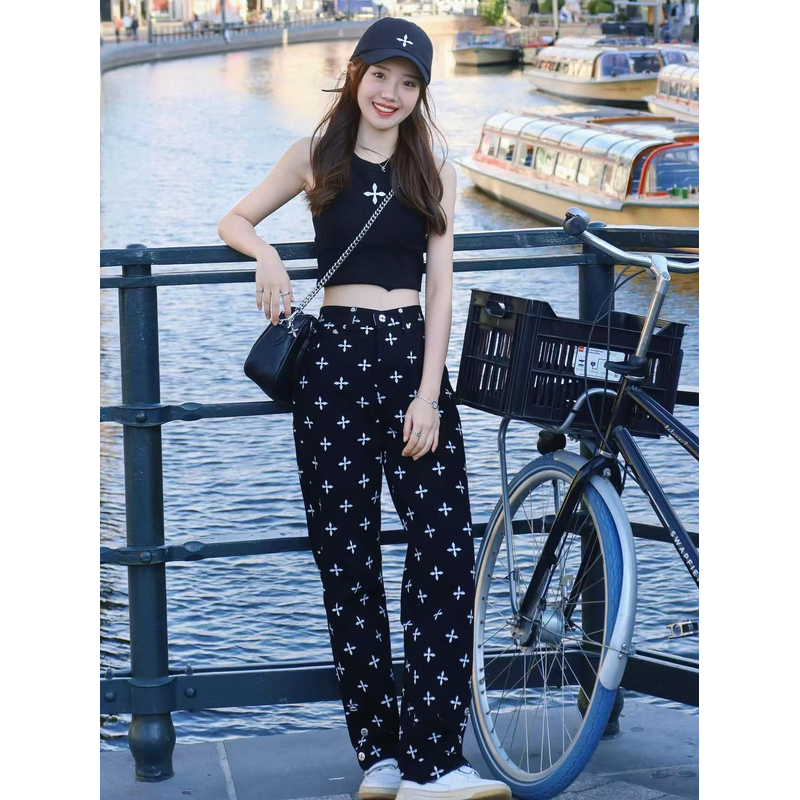 【裤子合集】国潮十字花古典伞兵裤工装裤卫裤休闲裤牛仔裤