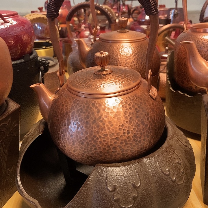 纯手工制作紫铜铜壶