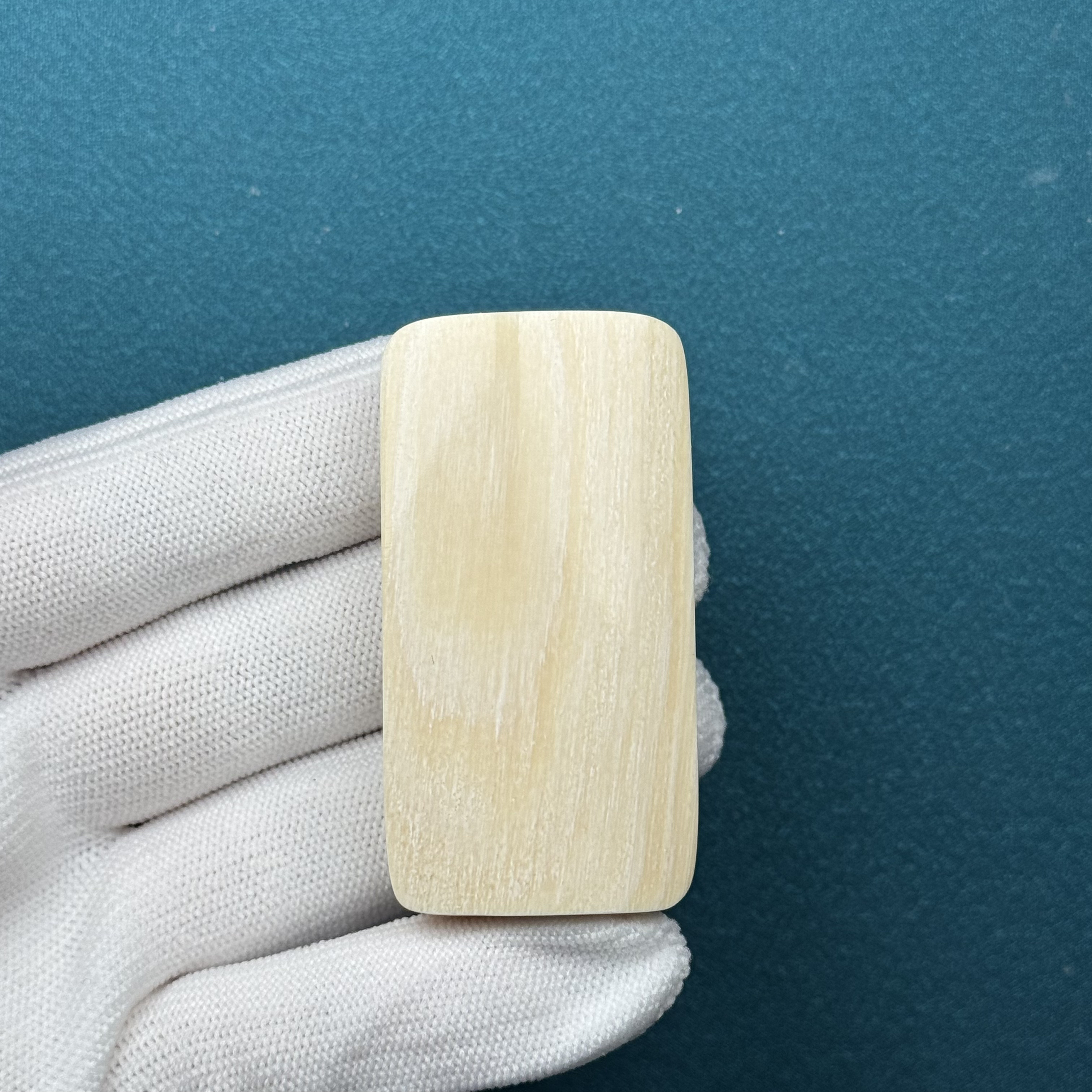 E73-03天然猛犸牙 肥皂无事牌 29*55.6*13.7mm支持复检假一罚十