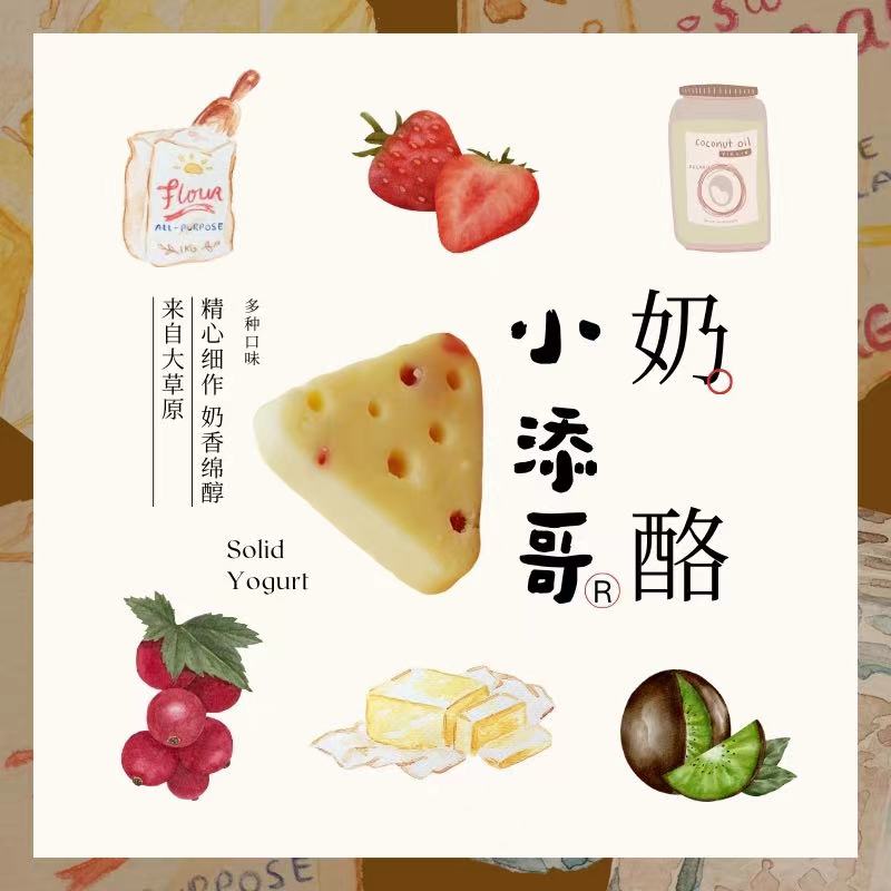 （3）草原奶食品芝士果粒奶酪奶香浓郁