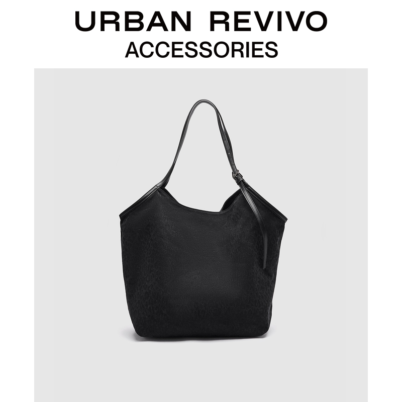 URBAN REVIVO2025秋季新款女士大容量托特单肩包UAYB50176