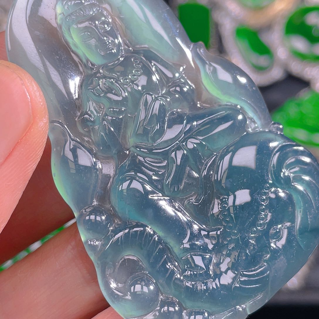 翡翠未镶嵌吊坠(不含链)