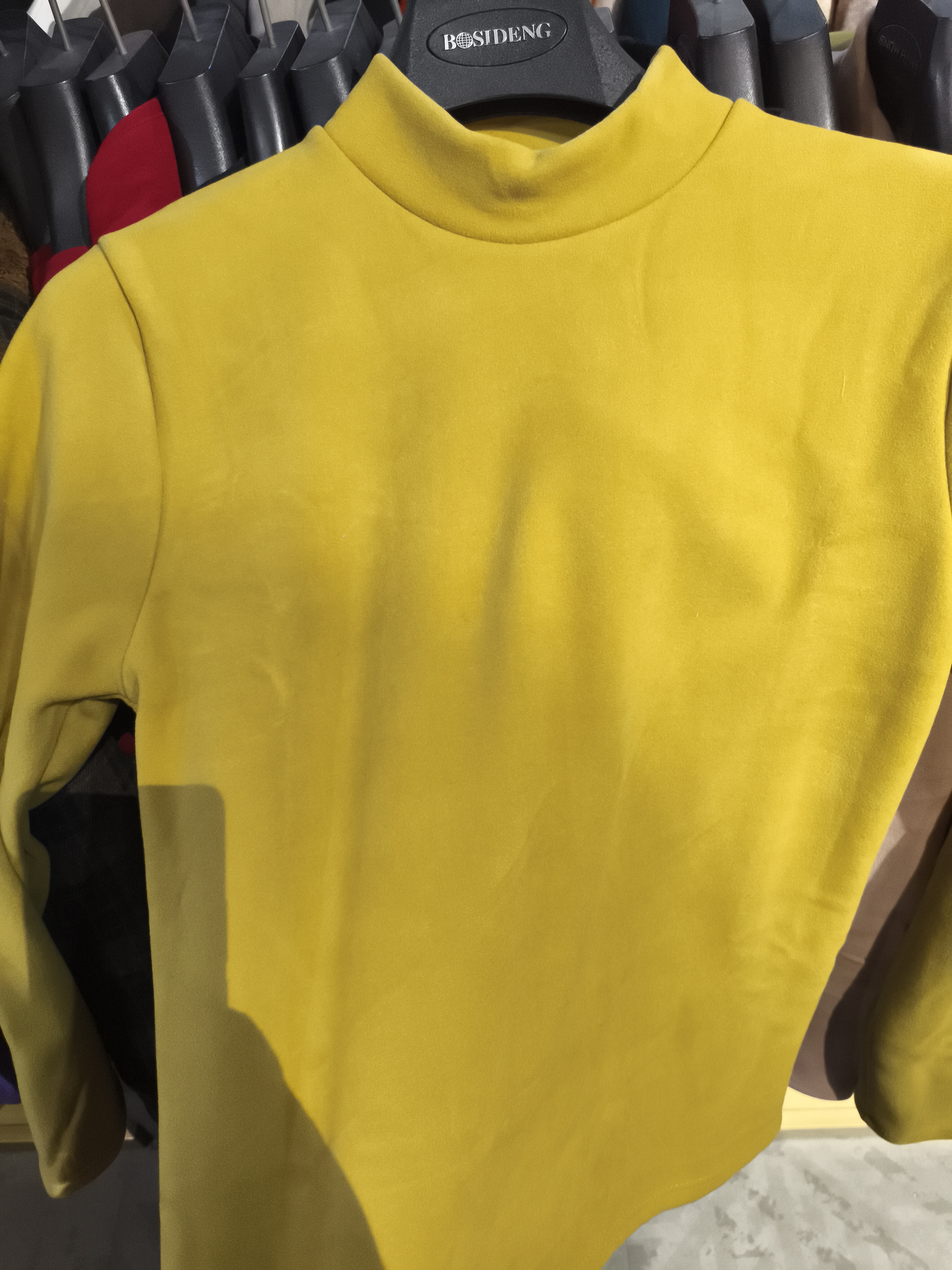 女半高领保暖保暖上装双面长袖加厚修身女装时尚秋冬内搭中领