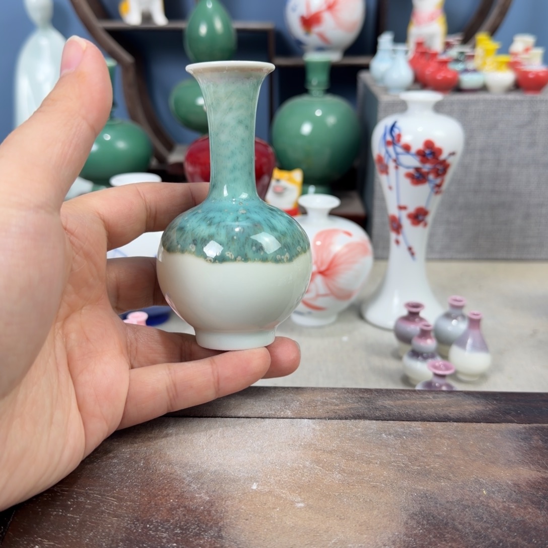 陶瓷手工小花器摆件