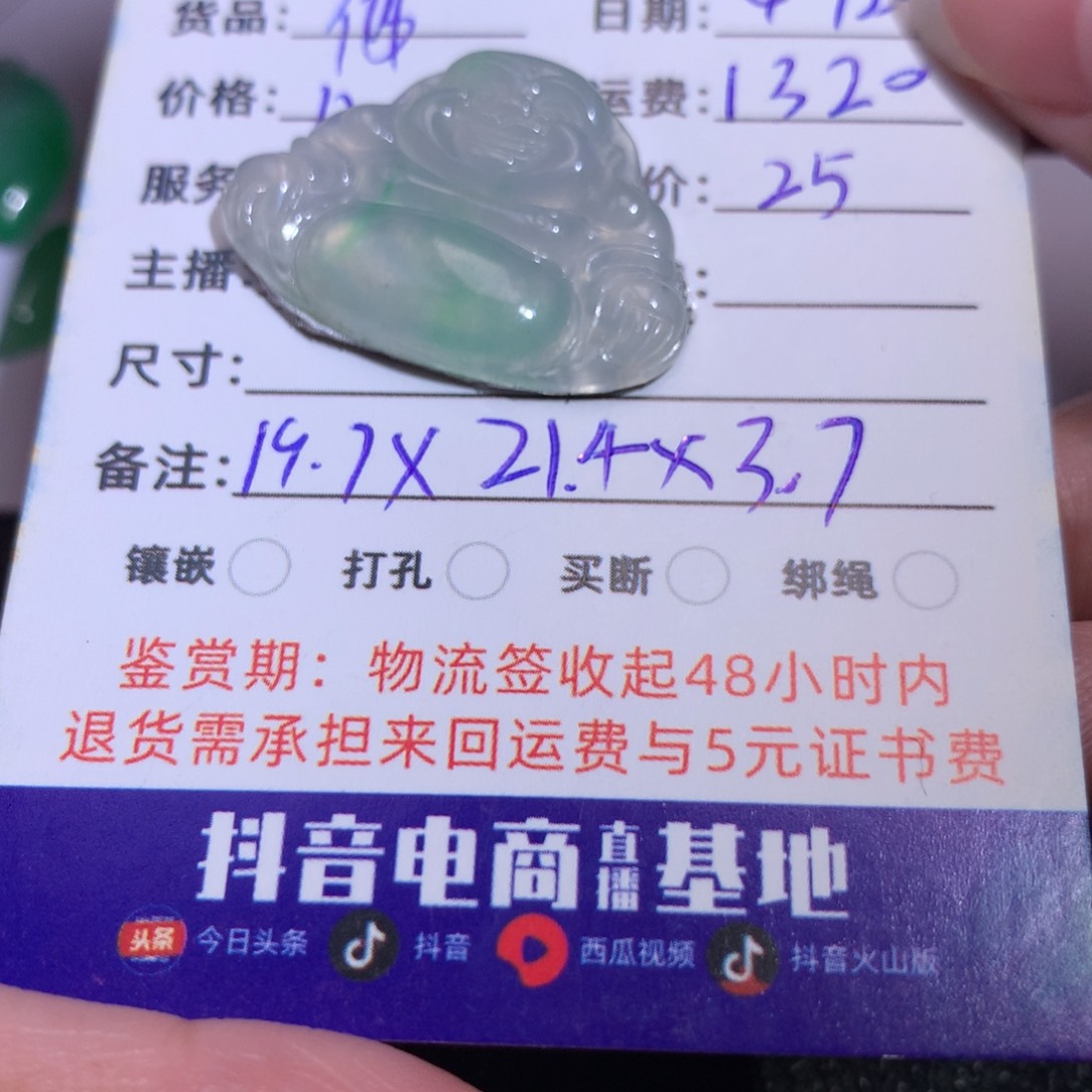 颈饰未镶嵌翡翠风*