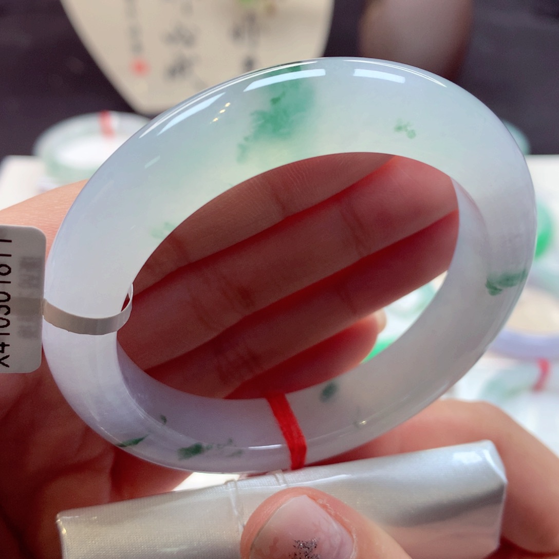 翡翠手镯未镶嵌4正圈77