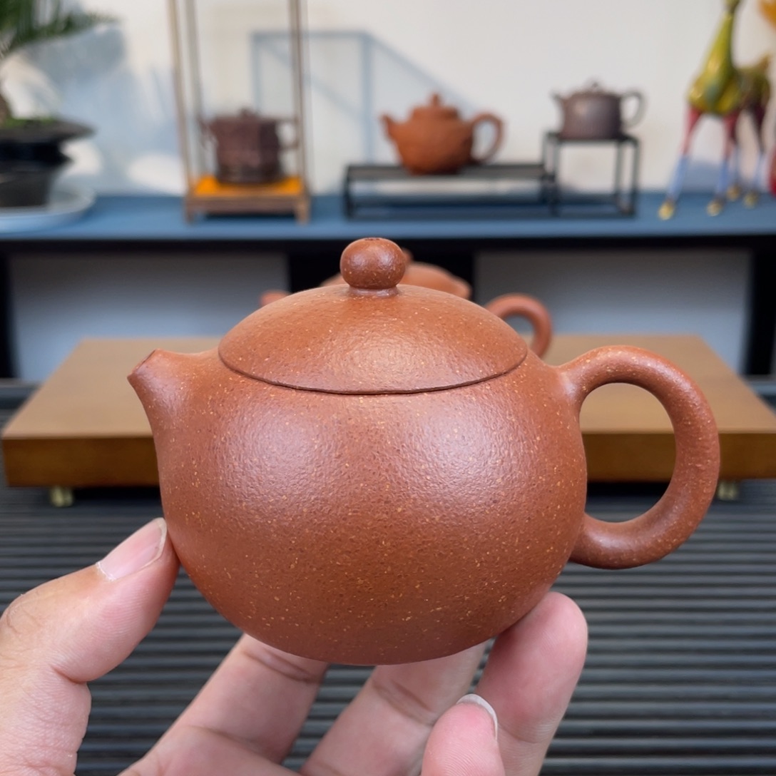 茶壶紫砂红降坡西施170cc