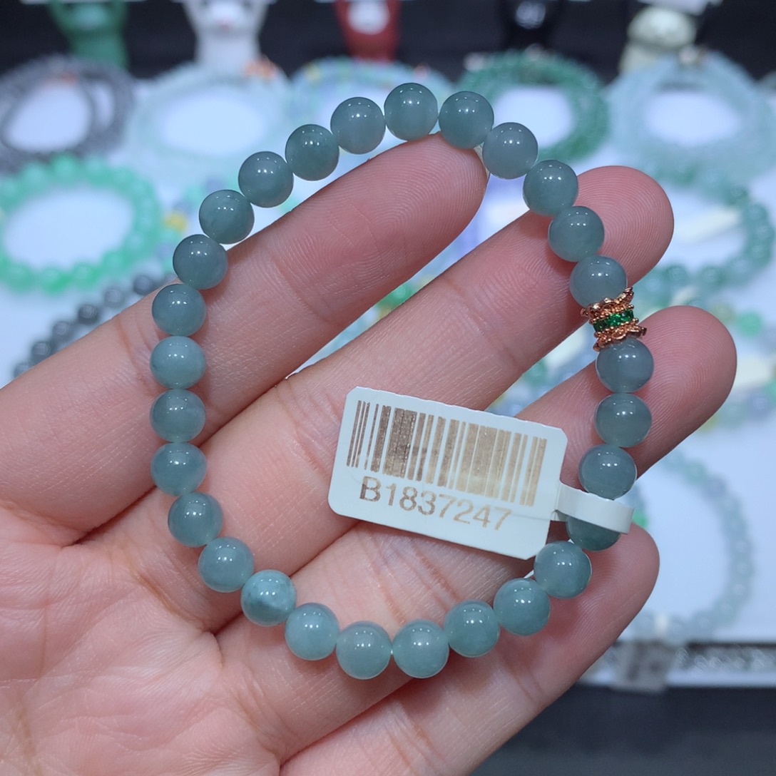 翡翠未镶嵌手串天然