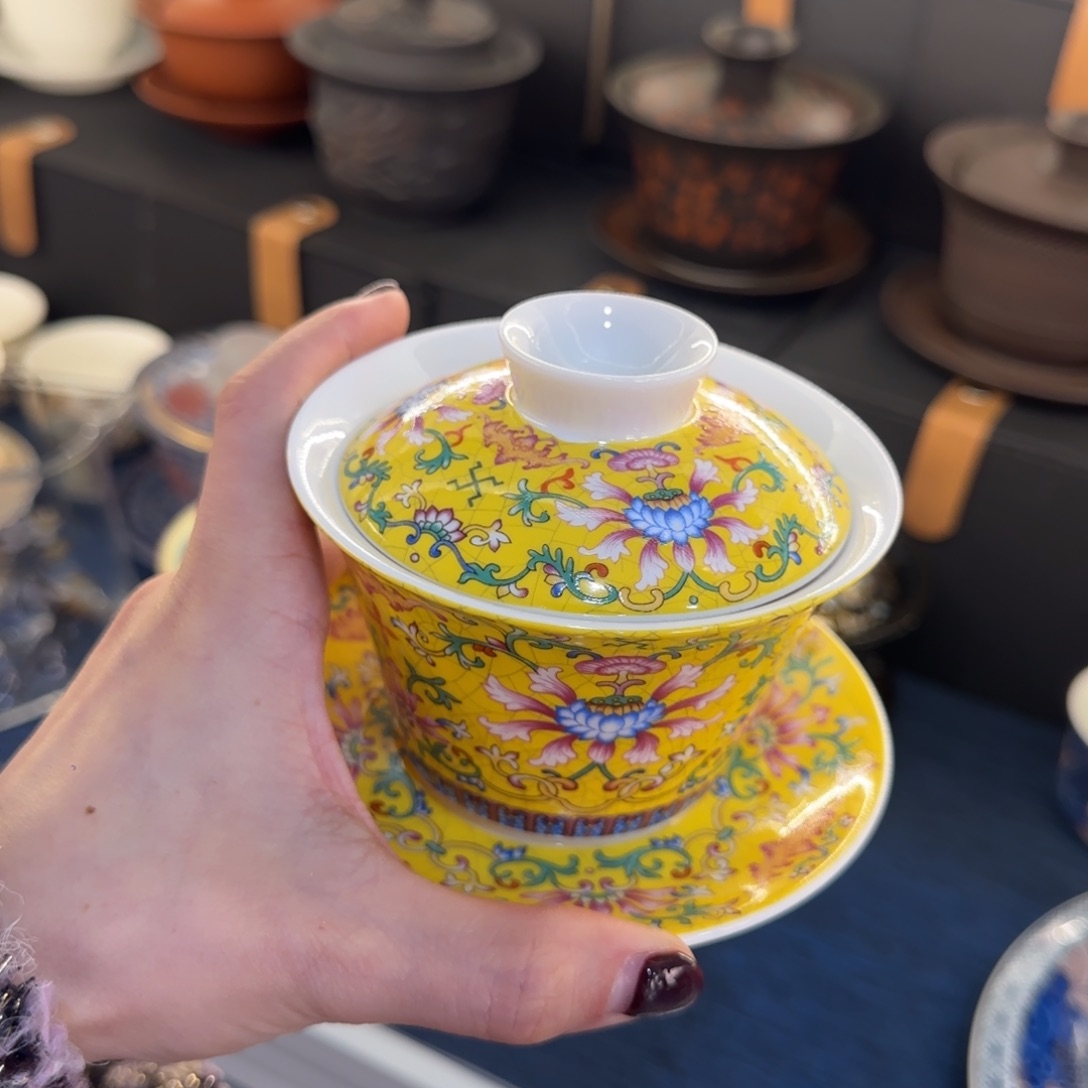 陶景德陶瓷盖碗茶具